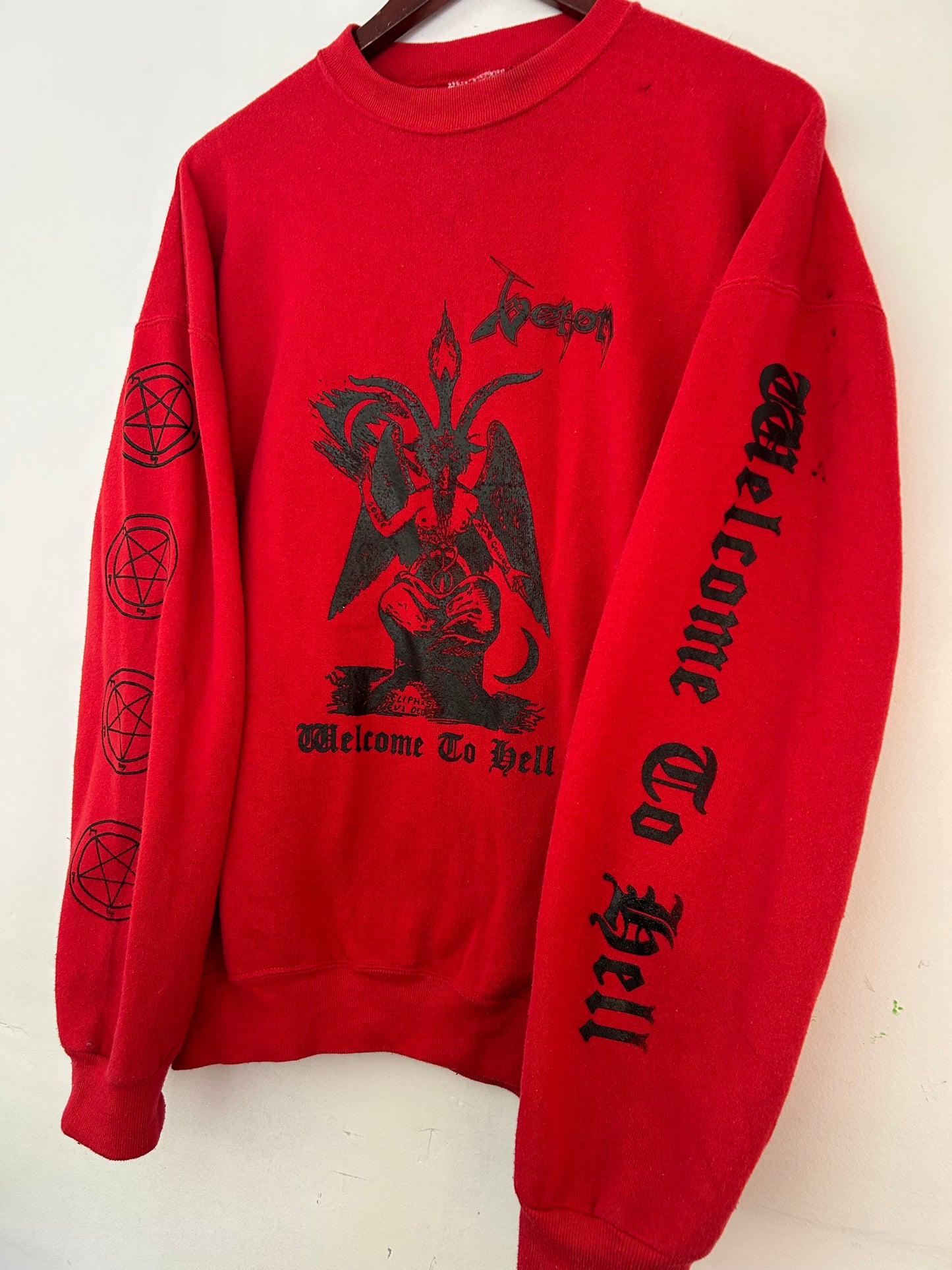 Version 6. VENOM tribute Red Vintage Crewneck