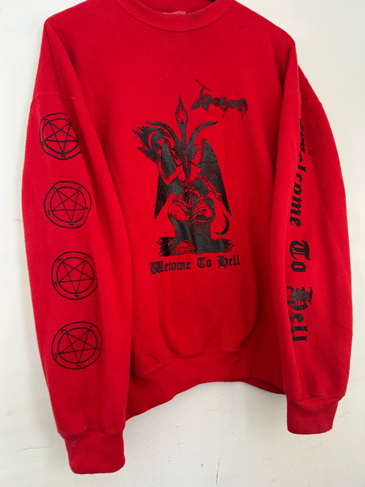 Version 6. VENOM tribute Red Vintage Crewneck