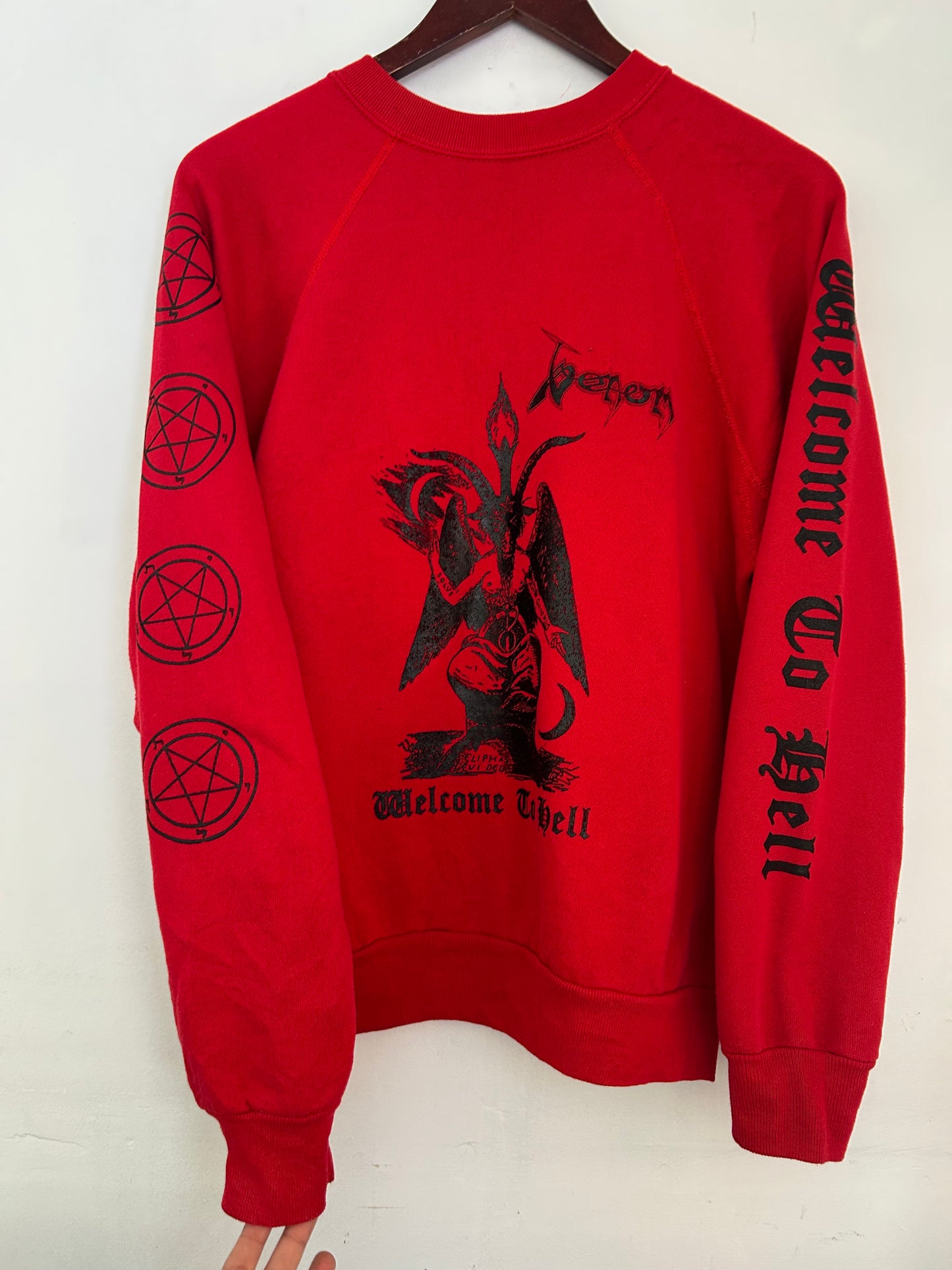Version 5. VENOM tribute Red Vintage Crewneck