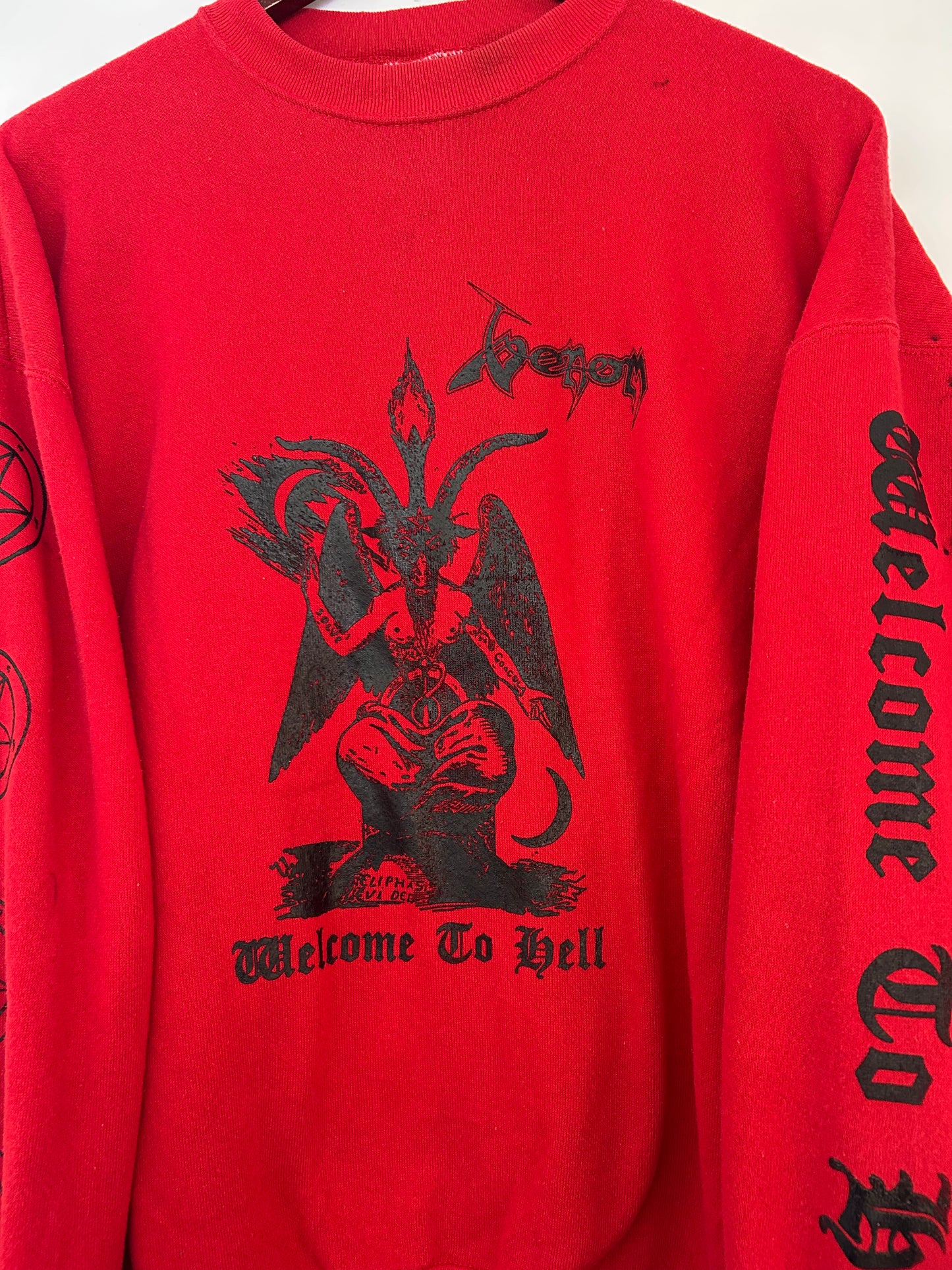 Version 6. VENOM tribute Red Vintage Crewneck