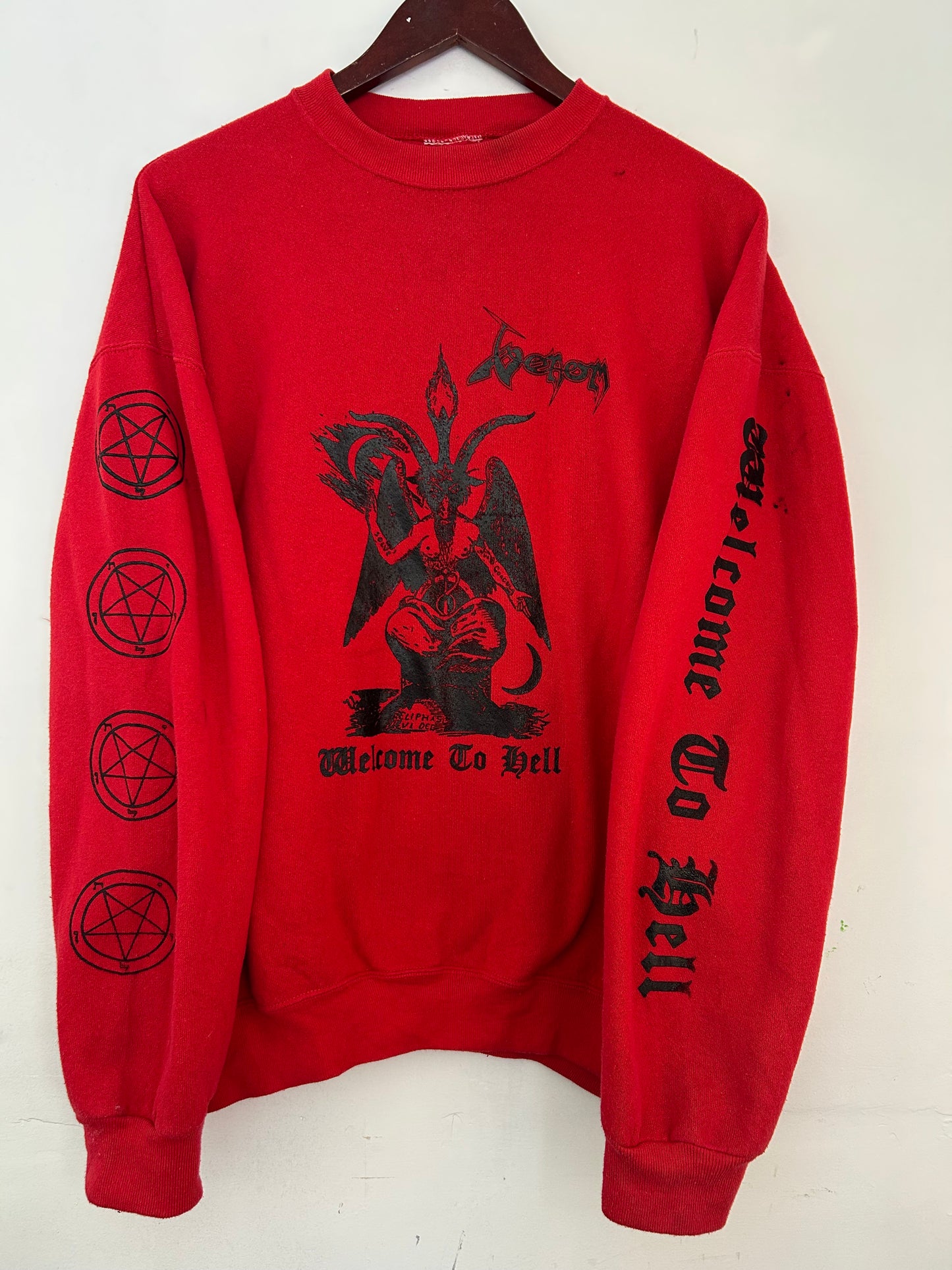 Version 6. VENOM tribute Red Vintage Crewneck