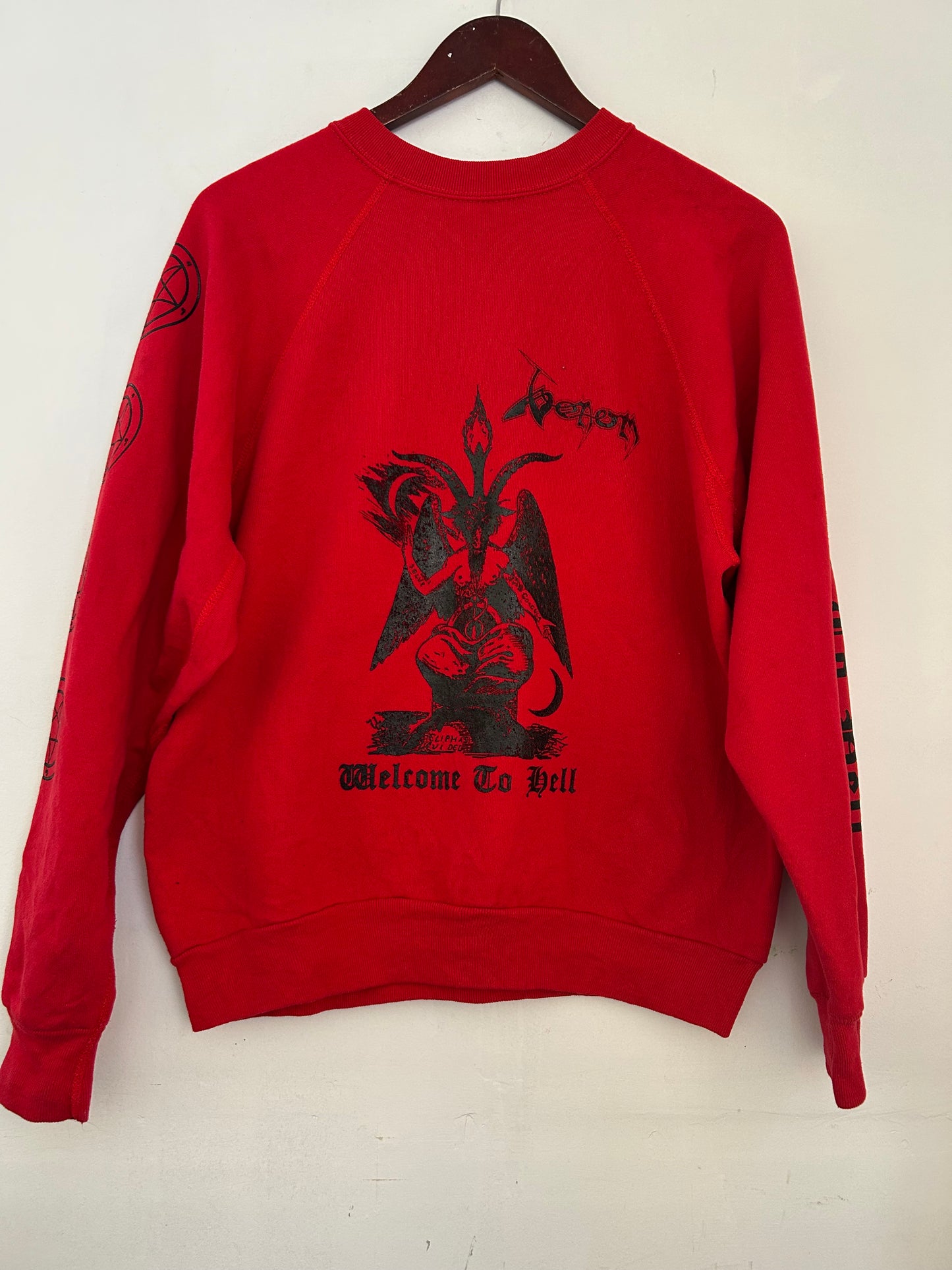 Version 5. VENOM tribute Red Vintage Crewneck
