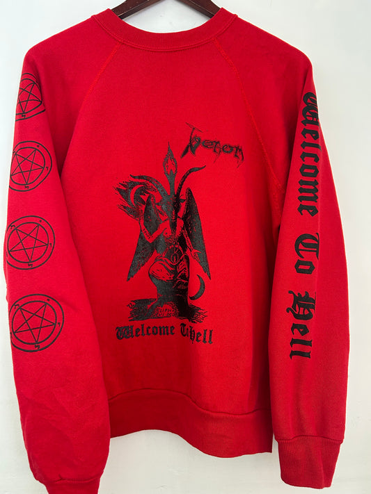 Version 5. VENOM tribute Red Vintage Crewneck